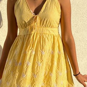Flowy yellow dress